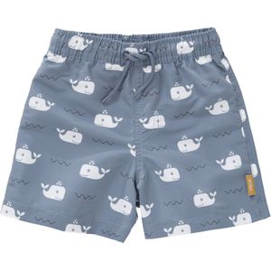 Fresk UV Zwembroek voor Jongens - 110/116 - Sneldrogende Zwemkleding - UV-bescherming UPF 50 - Zwemshort met zijzakken - Blue Fog - Whale