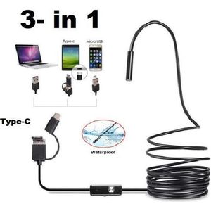 Endoscope LED 1 meter - Inspectiecamera - Android telefoon- 7 mm kop