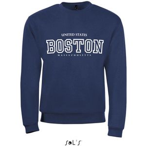 Sweatshirt 2-200 Boston-Massachusetss - Navy, S