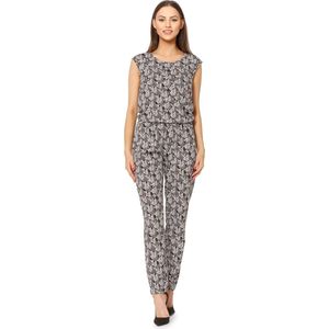 Ladeheid Dames Jumpsuit - Korte mouwen - Lange broek - Katoen - BLV-BLV50-211-OV - Zebra - S