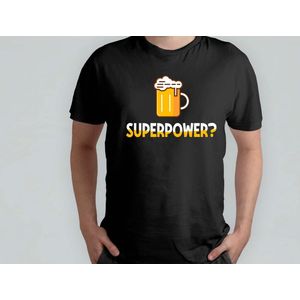 Superpower - T Shirt - Beer - funny - HoppyHour - BeerMeNow - BrewsCruise - CraftyBeer - Proostpret - BiermeNu - Biertocht - Bierfeest