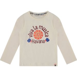 Stains and Stories girls shirt long sleeve Meisjes T-shirt - offwhite - Maat 122