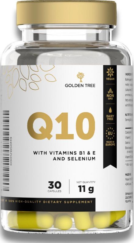 Golden Tree - Q10 - Voedingssupplement - 30 Capsules - Vitamine B - Energieondersteuning