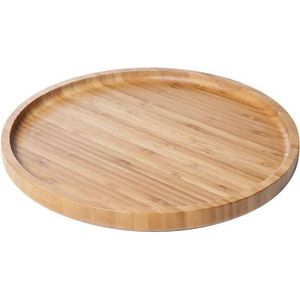 Hapjesplank - Serveerplank - Rond - 28x1,8cm - Hout.