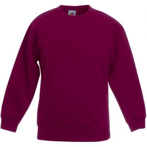 Fruit Of The Loom Kinder Unisex Premium 70/30 Sweatshirt (Bordeaux)