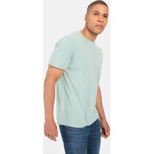 camel active Jersey T-shirt gemaakt van gecertificeerd organic cotton - Maat menswear-XL - Groen