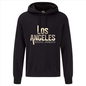 Hoody 359-63 Los Angeles - L, Zwart