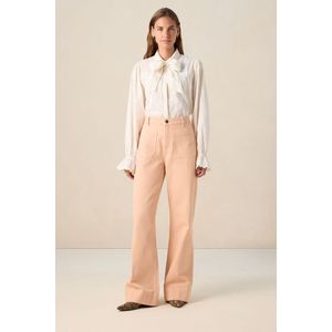 Sissy-Boy - Lichtoranje - High Waist Jeans - Met Opgestikte Zakken