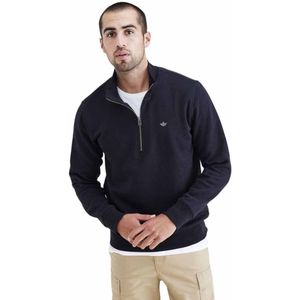 Dockers - T3 - Half Rits Trui - Zwart - Man