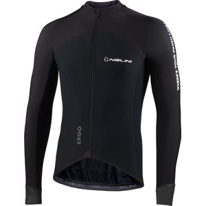 Nalini - Heren - Fietsshirt - Lange Mouwen - Wielrenshirt - Zwart - ERGOXWARMJERSEY - XS
