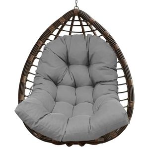 Gran Vida® - Stoelkussen - Geschikt voor hangstoelen - Waterbestendig - 120x90 - Donkergrijs