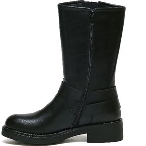 SmileFavorites® Biker boots - Zwart - Imitatieleer - Maat 38 -