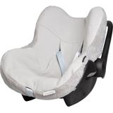 Baby's Only Baby autostoelhoes 0+ Cozy - Geschikt voor Maxi Cosi - Urban Taupe - Hoes voor de autostoel met teddystof - Geschikt voor 3- & 5-puntsgordel