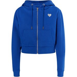 Mymo - Bijgesneden Hoodie - Koningsblauw - Dames