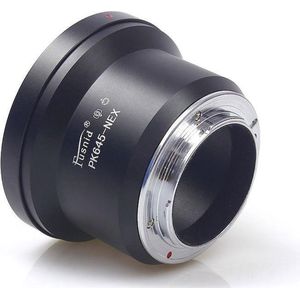 Adapter PK645-NEX: Pentax 645 Lens - Sony NEX en A7 FE mount Camera