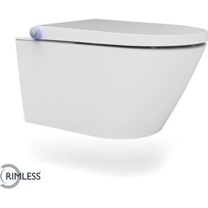 Wiesbaden Vesta Comfort Rimless Douche-Wc - Wit