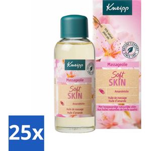 25 x Kneipp - Massageolie - Soft Skin - Amandelbloesem - Voor zachte & soepele huid - 100 ml - Massageolie - Zachte Huid - Amandelolie - Soepele Huid - Droge Huid