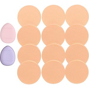 12 packs gezichtssponzen - make-up sponzen - beauty blender - poeder blender - unisex sponzen voor volwassenen - huidvriendelijke sponzen