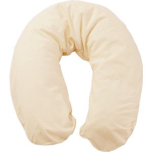 Form Fix Mini Voedingskussenhoes - Body Pillow Kussensloop - Zwangerschapskussen hoes - Zijslaapkussen hoes - 100% Katoen Hoes - Warmwit
