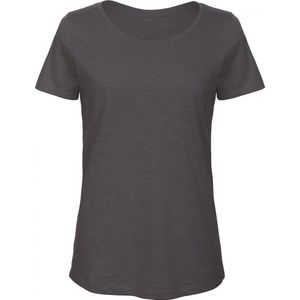B&C SLUB Organic Cotton Inspire T-shirt / Woman CGTW047 - Chic Anthracite - M