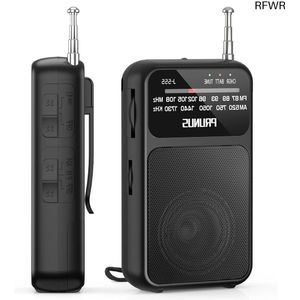 RFWR® Kleine Draagbare Radio met Oplaadbare Batterij en Helder Geluid