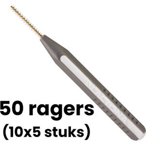 Lactona Easygrip Ragers Recht-XXX-Small - 2mm - Grijs - 10 x 5 stuks - Voordeelverpakking