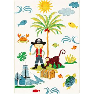 Pergamon Vloerkleed Maui Kids voor kinderen Kleurrijke piratenwereld