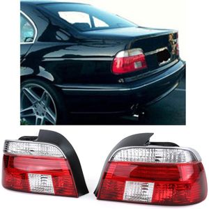 Bmw 5 Serie E39 Achterlichten Achterlicht Rood Wit Helder Kristal Sedan 1995 t/m 2000 LCI Look