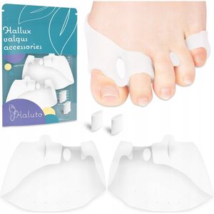 Gel Teen Spreider met Kleine Teen Bescherming voor Hallux Valgus