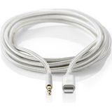 Lightning-Adapter - Apple Lightning 8-Pins - 3,5 mm Male - Verguld - 1.00 m - Rond - Nylon