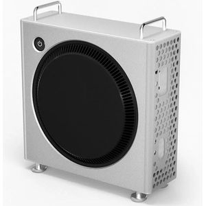 Mastersøn Behuizing voor Apple Mac Mini M4 / M4 Pro - Zilver - Aluminium Standaard - Warmte afvoer case