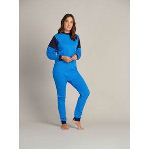 Plukpak voor volwassenen | Rugritssluiting  | Rits in het kruis | Hansop | Blauw| XS