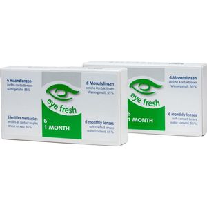 Eye Fresh maandlenzen -2,00 - 12 stuks â€“ voordeelverpakking - zachte contactlenzen