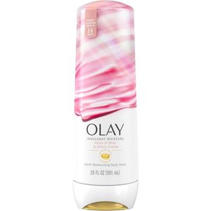 Olay Indulgent Moisture Body Wash Infused with Vitamin B3 - tonen van rozen- en kersencrème - 591ml