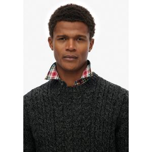Superdry - JACOB CABLE - Trui - Zwart