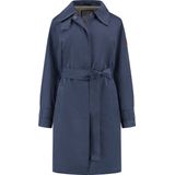 MGO Pippa Dames Trenchcoat - Lange jas vrouwen - Wind- en Waterdicht - Blauw - Maat XXL