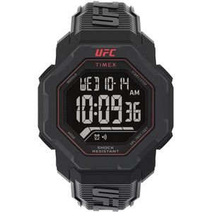 Timex UFC Knockout TW2V88100 Horloge - Kunststof - Zwart - Ø 48 mm