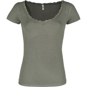 Hailys Mariella Dames T-shirt - khaki - XS