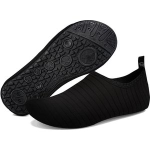 YONO Waterschoenen voor Volwassenen - Anti-Slip Zwemschoenen Dames en Heren - Zwart - Maat 36-37
