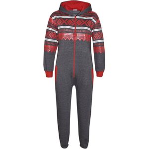 Vlies Onesie voor Kinderen met Azteekse Sneeuwvlokprint - Comfortabel en Charmant Jumpsuit voor Jongens en Meisjes