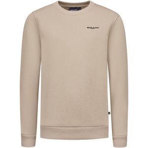 Ballin Amsterdam - Jongens Regular fit Sweaters Crewneck LS - Taupe - Maat 8