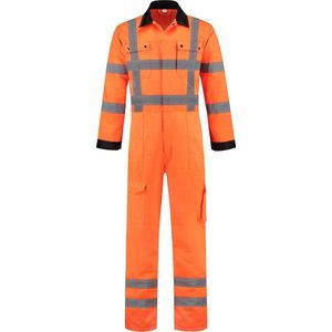 EM Traffic Overall Polyester / Katoen RWS Fluor Oranje - Maat 68