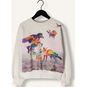 Molo Marge Truien & Vesten Meisjes - Sweater - Hoodie - Vest- Lichtgrijs - Maat 104