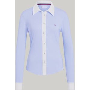 Tommy Hilfiger Equestrian Essex Shirt Lange Mouwen Dames XXS Blue