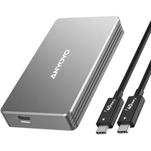 40Gbps NVMe Behuizing voor M.2 SSD - Externe Aluminium Behuizing met USB C Compatibiliteit