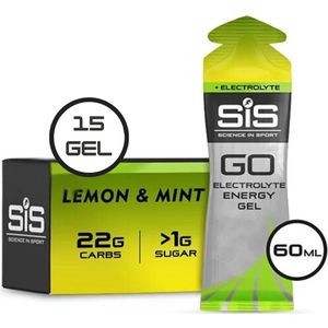 Science in Sport - SIS Go Energy + Electrolyte - Sportgel - Energie gel - Isotone Sportgel - Lemon & Mint Smaak - 15 x 60ml
