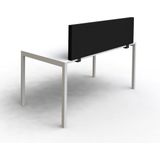 SPACIO - Scheidingswand - Bureau 160x40 cm - Zwart - Gerecycleerd Textiel