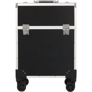 Guardian Beauty Nagel Beauty Case – Professionele opbergkoffer voor kappers, tatoeëerders en nagelstylisten (Zwart met een vleugje zilver)