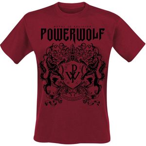 Powerwolf - Logo (red) - Heren T-shirt - Rood