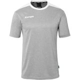 Kempa Kinder Sportshirt Emotion 27 Shirt 2005123 Dark Grau Melange/Weiß-116